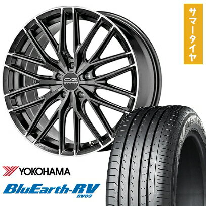 【取付対象】245/45R19 夏タイヤ ホイール4本セット YOKOHAMA ブルーアース RV-03 (5/114車用) OZ グランツーリズモ HLT 19インチ【送料無料】