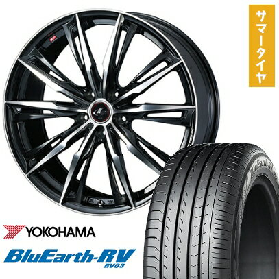 【取付対象】245/40R20 夏タイヤ ホイール4本セット YOKOHAMA ブルーアース RV-03 (5/114車用) WEDS レオニス GX 20インチ【送料無料】