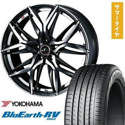 【取付対象】205/50R17 夏タイヤ ホイール4本セット YOKOHAMA ブルーアース RV-03 (5/100車用) WEDS レオニス LM 17インチ【送料無料】