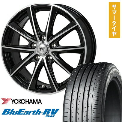 【取付対象】205/55R16 夏タイヤ ホイール4本セット YOKOHAMA ブルーアース RV-03 (5/100車用) MONZA JPスタイル MJ01 16インチ【送料無料】
