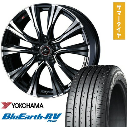 【取付対象】225/40R19 夏タイヤ ホイール4本セット YOKOHAMA ブルーアース RV-03 (5/114車用) WEDS レオニス VR 19インチ【送料無料】