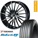 【取付対象】215/45R18 夏タイヤ ホイール4本セット (5/114車用) YOKOHAMA ブルーアース RV-03 WEDS レオニス FR 18インチ【送料無料】
