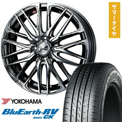 【取付対象】175/60R16 夏タイヤ ホイール4本セット YOKOHAMA ブルーアース RV-03CK (4/100車用) WEDS レオニス SK 16インチ【送料無料】