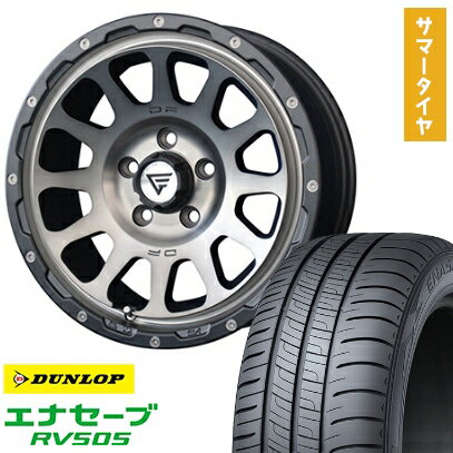 【取付対象】215/65R16 夏タイヤ ホイール4本セット DUNLOP エナセーブ RV505 (5/114車用) DELTA FORCE オーバル 16インチ【送料無料】