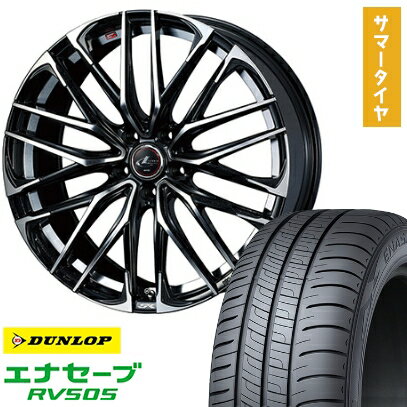 【取付対象】215/45R18 夏タイヤ ホイール4本セット DUNLOP エナセーブ RV505 (5/114車用) WEDS レオニス SK 18インチ【送料無料】