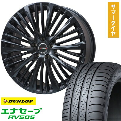 【取付対象】225/45R19 夏タイヤ ホイール4本セット DUNLOP エナセーブ RV505 (5/114車用) PREMIX MER-X(マットブラック) 19インチ【送料無料】