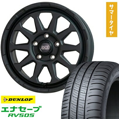 【取付対象】215/60R17 夏タイヤ ホイール4本セット DUNLOP エナセーブ RV505 (5/114車用) HOT STUFF マッドクロス レンジャー 17インチ【送料無料】