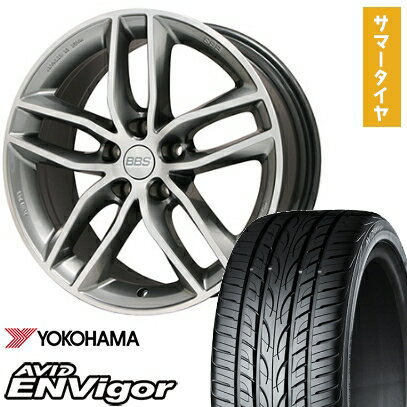 【取付対象】225/45R19 夏タイヤ ホイール4本セット YOKOHAMA エイビッド エンビガーS321 (5/114車用) BBS GERMANY SX プラチナシルバーダイヤモンドカット 19インチ【送料無料】