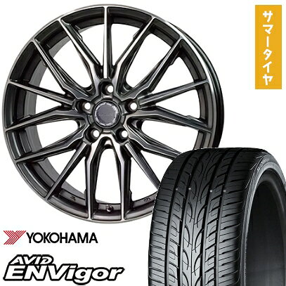 【取付対象】245/45R19 夏タイヤ ホイール4本セット YOKOHAMA エイビッド エンビガーS321 (5/114車用) ホットスタッフ プレシャス アストM4 19インチ【送料無料】