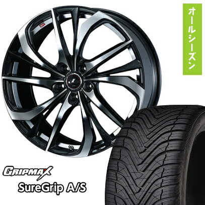 【取付対象】245/45R20 オールシーズンタイヤ ホイール4本セット GRIPMAX シュアグリップ オールシーズン(限定) (5/114車用) WEDS レオニス TE 20インチ【送料無料】