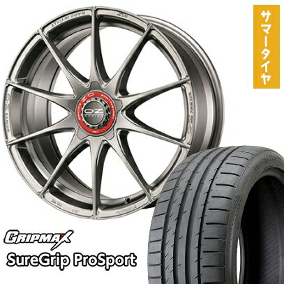 【取付対象】225/45R18 夏タイヤ ホイール4本セット GRIPMAX シュアグリップ PRO SPORTS BSW（限定） (5/114車用) OZ フォーミュラHLT 18インチ【送料無料】