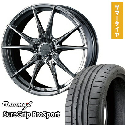【取付対象】245/45R19 夏タイヤ ホイール4本セット GRIPMAX シュアグリップ PRO SPORTS BSW（限定） (5/114車用) WEDS F-ZERO FZ-2 19インチ【送料無料】