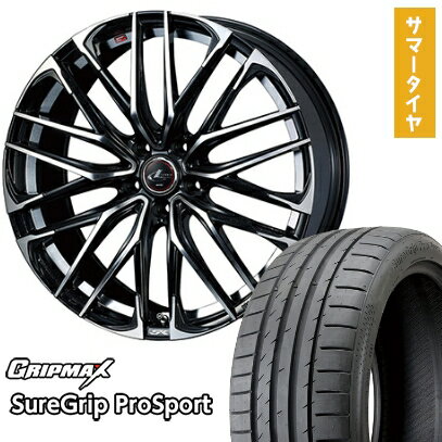 【取付対象】245/40R20 夏タイヤ ホイール4本セット GRIPMAX シュアグリップ PRO SPORTS BSW（限定） (5/114車用) WEDS レオニス SK 20インチ【送料無料】