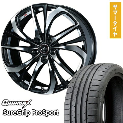 【取付対象】245/40R20 夏タイヤ ホイール4本セット GRIPMAX シュアグリップ PRO SPORTS BSW（限定） (5/114車用) WEDS レオニス TE 20インチ【送料無料】