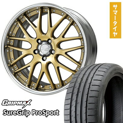 【取付対象】225/35R19 夏タイヤ ホイール4本セット GRIPMAX シュアグリップ PRO SPORTS BSW（限定） (5/100車用) WORK ランベック LM1 19インチ【送料無料】