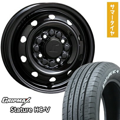 【取付対象】145/80R12 夏タイヤ ホイール4本セット 軽自動車用（軽トラ 軽バン） GRIPMAX スタチャー HC-V RWL 80/78N（限定） トピー スチールホイル M74 12インチ【送料無料】