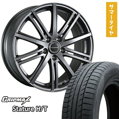 【取付対象】225/65R17 夏タイヤ ホイール4本セット GRIPMAX スタチャー H/T BSW（限定） (5/114車用) BRIDGESTONE バルミナ BR10 17インチ【送料無料】