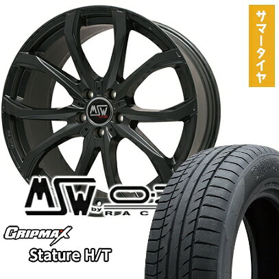 【取付対象】235/55R18 夏タイヤ ホイール4本セット GRIPMAX スタチャー H/T BSW（限定） (5/114車用) MSW by OZ Racing MSW 48(マットブラック) 18インチ【送料無料】