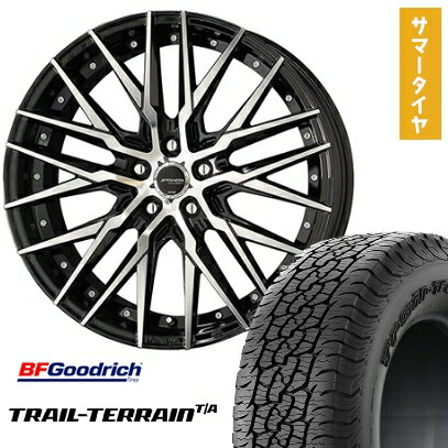 【取付対象】225/55R18 夏タイヤ ホイール4本セット BFグッドリッチ トレールテレーンT/A ORBL (5/114車用) KYOHO シュタイナー CVX 18インチ【送料無料】