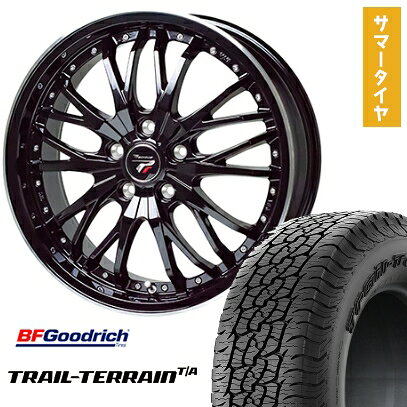 【取付対象】225/55R18 夏タイヤ ホイール4本セット (5/100車用) BFグッドリッチ トレールテレーンT/A ORBL ホットスタッフ プレシャス HM-3 18インチ【送料無料】