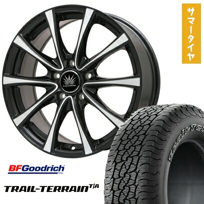 【取付対象】225/65R17 夏タイヤ ホイール4本セット BFグッドリッチ トレールテレーンT/A ORWL (5/114車用) PREMIX アマルフィV Jr(ブラックポリッシュ) 17インチ【送料無料】