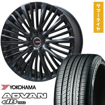 【新品】40系アルファード/ヴェルファイア用 夏タイヤ ホイール4本セット 245/45R20 ヨコハマ アドバン dB V552 プレミックス MER-X マットブラック(平座ナット) 20インチ(送料無料)