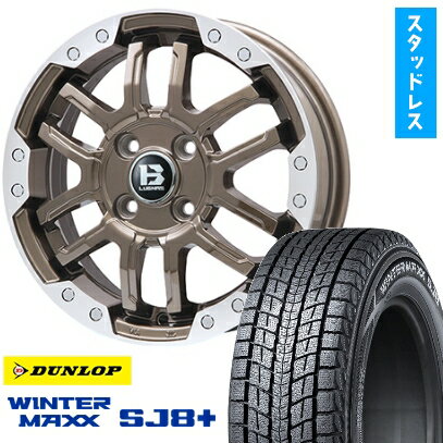 ڼоݡ225/70R16 åɥ쥹 ۥ4ܥå DUNLOP 󥿡ޥå SJ8+ (5/114) BIGWAY B-LUGNAS FRD(֥/ݥå) 16̵