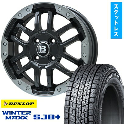 ڼоݡ225/70R16 åɥ쥹 ۥ4ܥå DUNLOP 󥿡ޥå SJ8+ (5/114) BIGWAY B-LUGNAS FRD(ޥåȥ֥å/֥åꥢ) 16̵