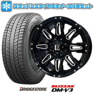 ■送料無料 ラングラー■ スタッドレスタイヤ ホイール4本セット 輸入車 BRIDGESTONE ブリヂストン ブリザック DM-V3 265/70R17 17インチ OFFBEAT レクセル バレーノオフロードスタイル 8J 8.00-17