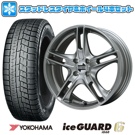 スタッドレスタイヤ ホイール4本セット アイスガード Mini R56 輸入車 Yokohama スタッドレスタイヤ ホイールセット 送料無料 アイスガード ヨコハマ タイヤ ホイール シックスig60 5 45r17 17インチ Kelleners ケレナーズjr チタニウムシルバー 7j 7 00 17