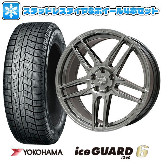 【取付対象】245/50R19 スタッドレスタイヤ ホイール4本セット 輸入車用 BMW X3（G01） YOKOHAMA アイスガード シックスIG60 ZPS KELLENERS マインツ(クロームハイパーブラック) 19インチ【送料無料】