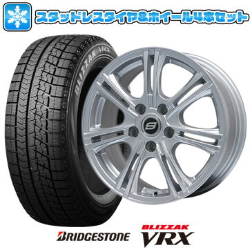 ■送料無料 5穴/100■ スタッドレスタイヤ ホイール4本セット BRIDGESTONE ブリヂストン ブリザック VRX 195/65R15 15インチ BRANDLE ブランドル M68 6J 6.00-15