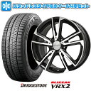 【取付対象】185/55R15 スタッドレスタイヤ ホイール4本セット 輸入車用 フィアット500 BRIDGESTONE ブリザック VRX2 EUROTECH ガヤ ソリ(ブラックポリッシュ) 15インチ【送料無料】