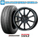 【取付対象】195/65R15 スタッドレスタイヤ ホイール4本セット ノア/ヴォクシー用 BRIDGESTONE ブリザック VRX2 LEHRMEISTER LMスポーツLM-10R(ブラック/ラインポリッシュ) 15インチ【送料無料】