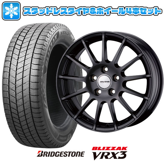 【取付対象】205/55R16 スタッドレスタイヤ ホイール4本セット 輸入車用 ベンツAクラス（W176） BRIDGESTONE ブリザック VRX3 WEDS アーヴィン F01 16インチ【送料無料】