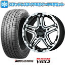 【取付対象】225/70R16 スタッドレスタイヤ ホイール4本セット BRIDGESTONE ブリザック VRX3 (5/114車用) PREMIX グラバス-J2(ブラックポリッシュ) 16インチ【送料無料】