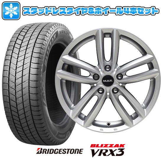 【取付対象】225/45R17 スタッドレスタイヤ ホイール4本セット 輸入車用 MINI（F54） BRIDGESTONE ブリザック VRX3 MAK オクスフォード 17インチ【送料無料】