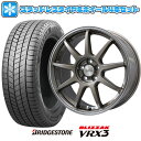 185/65R15 スタッドレスタイヤ ホイール4本セット フリード 5穴/114 BRIDGESTONE ブリザック VRX3 LEHRMEISTER LMスポーツLM-QR ブロンズ/ラインポリッシュ 15インチ