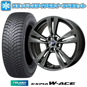 【取付対象】 ■送料無料 レクサスGS/レクサスRC用■ スタッドレスタイヤ ホイール4本セット FALKEN ファルケン エスピア W-ACE 225/50R17 17インチ LEHRMEISTER レアマイスター L-Fラウンジ(平座ナット仕様) 7.5J 7.50-17