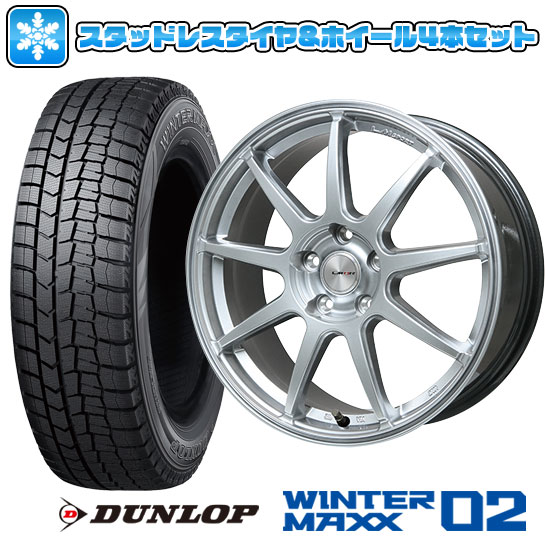 ytΏہz215/50R17 X^bhX^C zC[4{Zbg DUNLOP EC^[}bNX 02 WM02 (5/114ԗp) LEHRMEISTER LMX|[cLM-QR nCp[Vo[ 17C`yz