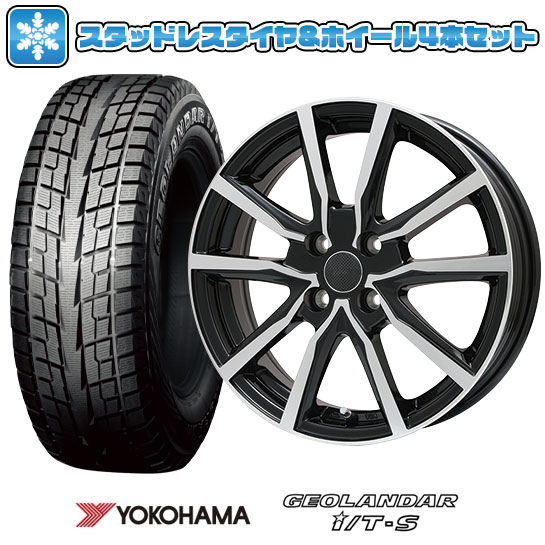 【取付対象】215/65R16 スタッドレスタイヤ ホイール4本セット アルファード/ヴェルファイア等 YOKOHAMA ジオランダー I/T-S G073 BRANDLE N52BP 16インチ【送料無料】