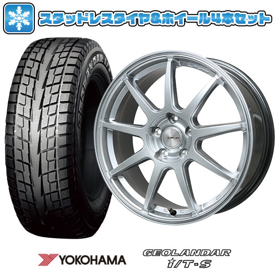 【取付対象】215/65R16 スタッドレスタイヤ ホイール4本セット アルファード/ヴェルファイア等 YOKOHAMA ジオランダー I/T-S G073 LEHRMEISTER LMスポーツLM-QR ハイパーシルバー 16インチ【送料無料】