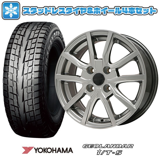 【取付対象】215/65R16 スタッドレスタイヤ ホイール4本セット アルファード/ヴェルファイア等 YOKOHAMA ジオランダー I/T-S G073 BRANDLE N52 16インチ【送料無料】
