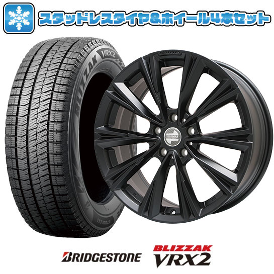【取付対象】225/55R18 スタッドレスタイヤ ホイール4本セット 輸入車用 MINI（U25） BRIDGESTONE ブリザック VRX2 KELLENERSスポーツ X-LINE(マットブラック) 18インチ(送料無料)