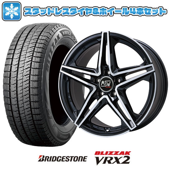 【取付対象】225/55R18 スタッドレスタイヤ ホイール4本セット 輸入車用 MINI（U25） BRIDGESTONE ブリザック VRX2 MSW by OZ Racing MSW 31(グロスブラックフルポリッシュ) 18インチ(送料無料)
