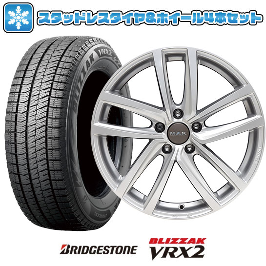【取付対象】215/45R17 スタッドレスタイヤ ホイール4本セット 輸入車用 アウディA1（GB） BRIDGESTONE ブリザック VRX2 MAK ドレスデン 17インチ(送料無料)