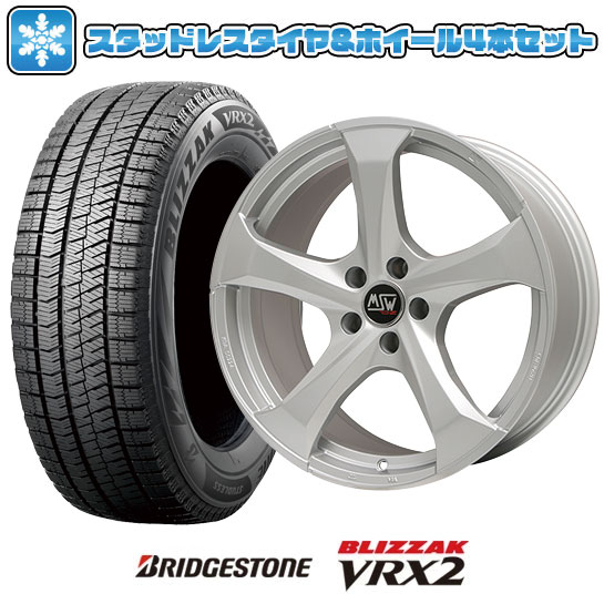 【取付対象】225/50R18 スタッドレスタイヤ ホイール4本セット 輸入車用 MINI（F60） BRIDGESTONE ブリザック VRX2 MSW by OZ Racing MSW 47(フルシルバー) 18インチ【送料無料】