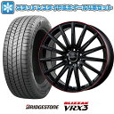 【取付対象】245/45R19 スタッドレスタイヤ ホイール4本セット 輸入車用 ベンツEクラス(W214) BRIDGESTONE ブリザック VRX3 EUROAXIS エアフルト(マットブラック/レッドリム) 19インチ(送料無料)