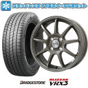 【取付対象】205/65R15 スタッドレスタイヤ ホイール4本セット BRIDGESTONE ブリザック VRX3 (5/114車用) LEHRMEISTER LMスポーツLM-QR ブロンズ/ラインポリッシュ 15インチ【送料無料】