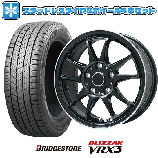 【取付対象】215/45R17 スタッドレスタイヤ ホイール4本セット BRIDGESTONE ブリザック VRX3 (5/114車用) ブランドル KF28B 17インチ【送料無料】